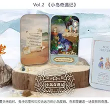 Кукольный дом DIY Миниатюрный puppenhaus 3D деревянные головоломки miniaturas Мебель дома куклы для подарок на день рождения Игрушечные лошадки-остров Приключения