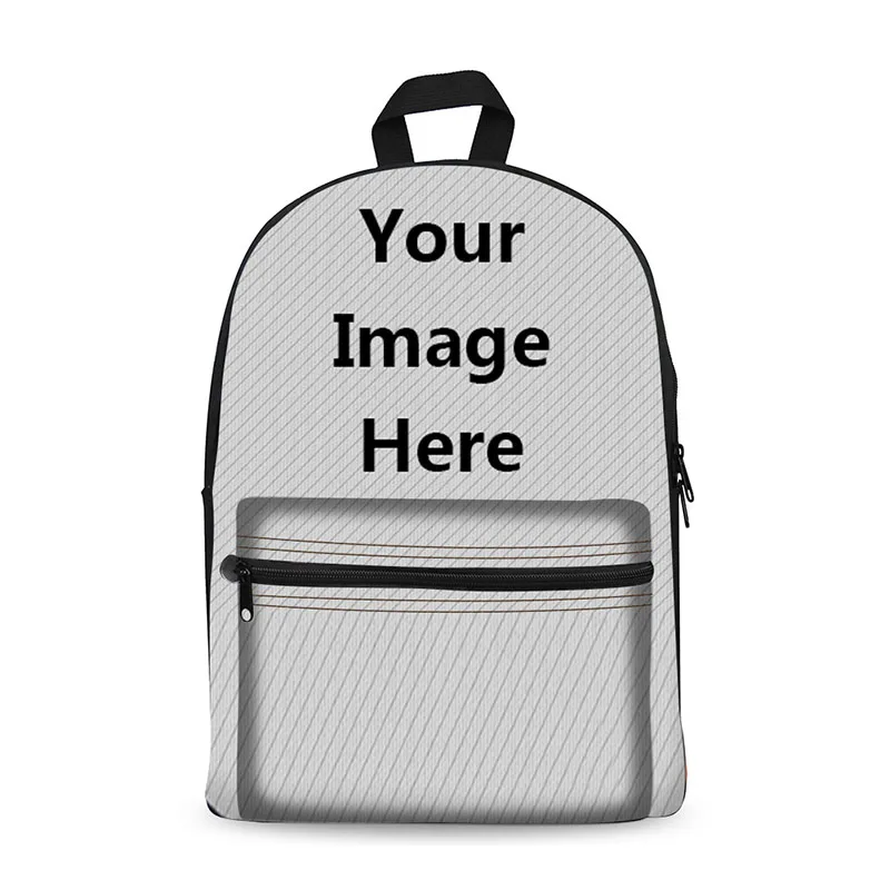 

HUE MASTER Custom area 15 inch Cotton backpack canvas bag customizable computer bag custom pattern