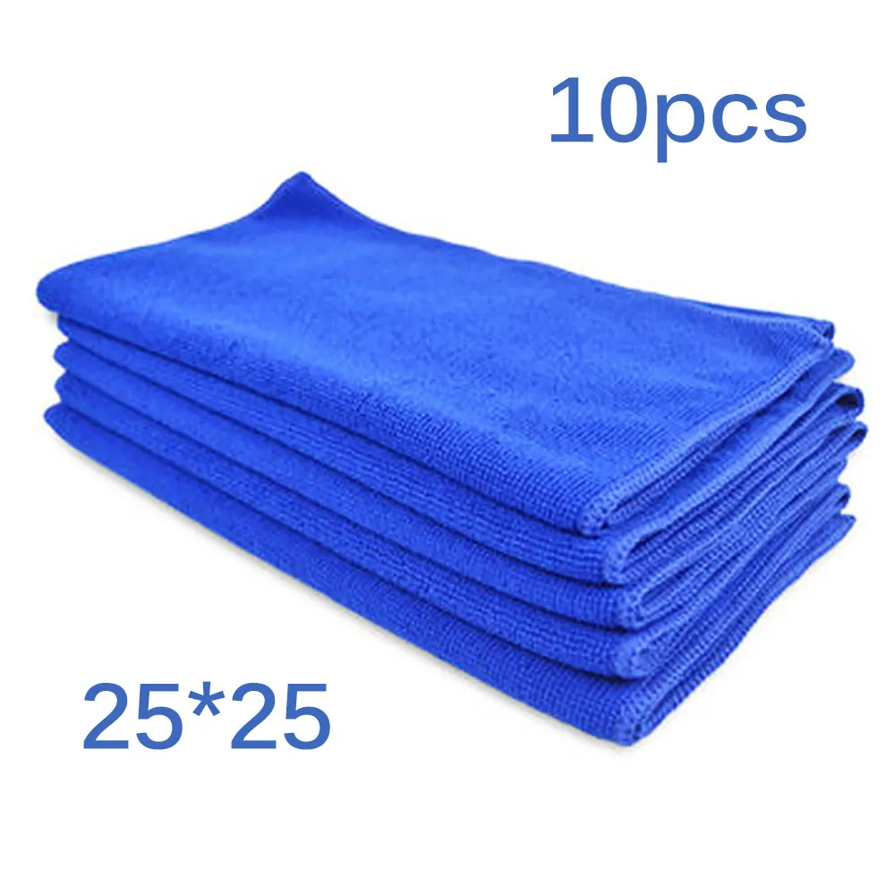 

10pcs Microfiber Car Wash Towel Soft Cleaning Auto Car Care Good Water Absorption Anti-Static Cleaning Cloths Wash Towel Duster