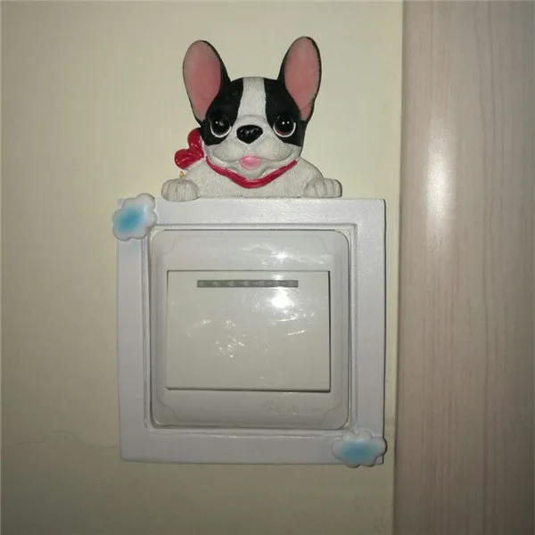 French Bulldog cute puppy dogs resin switch stickers fridge magnets - Buyer's Show 1