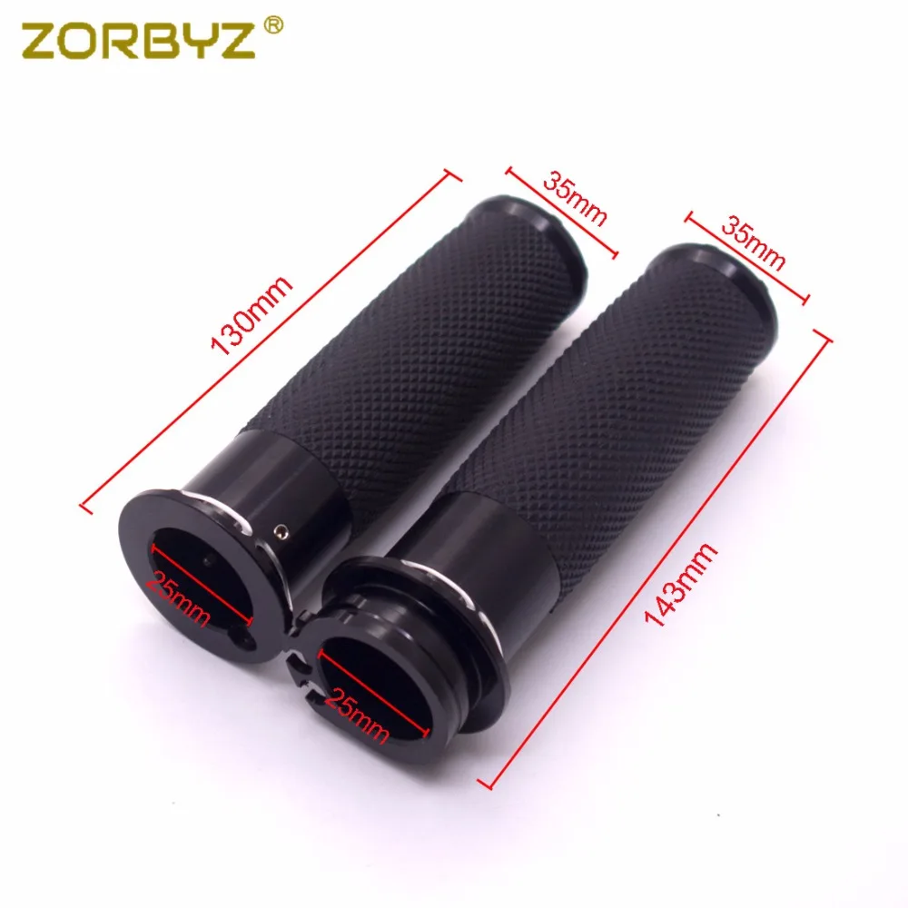 ZORBYZ мотоциклетные штыри 25 мм Черный ЧПУ вырезать края Руль управления для Мотоциклов Harley Sportster Touring Dyna Softail заказ