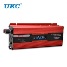2000W Car Modified Sine Wave Power Inverter Converter Charger Car DC 12V to AC 220v Converter + USB With Car Cigarette Lighter