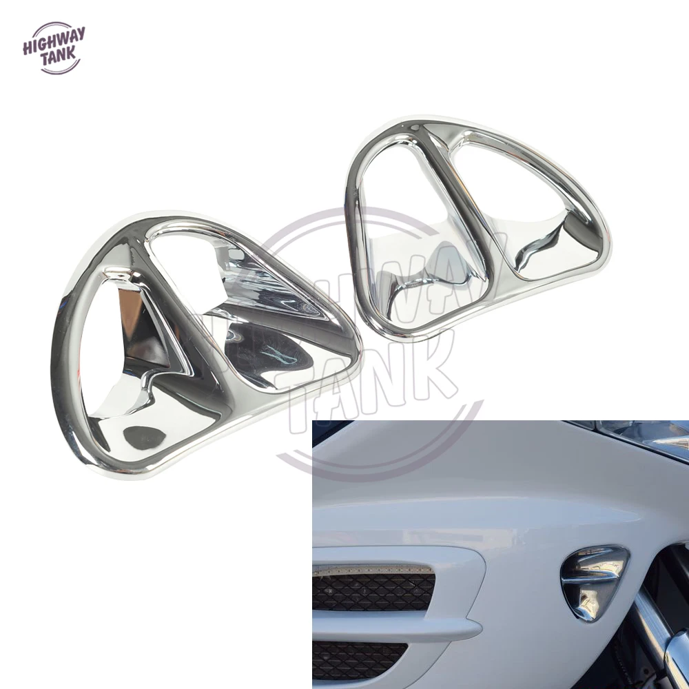Chrome Motorcycle Accessories Parts Fairing Air Intake Accents Grilles