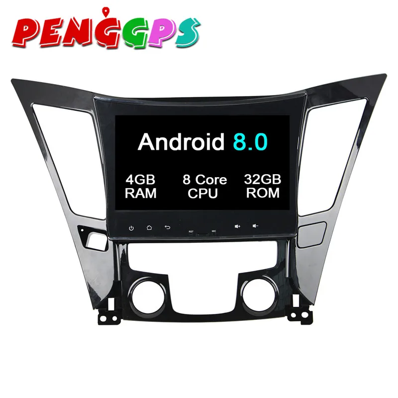Excellent Android 8.0 7.1 Car DVD Player GPS Navigation Headunit For Hyundai SONATA 2011 2012 2013 Car Stereo Auto Multimedia Satnav Video 3