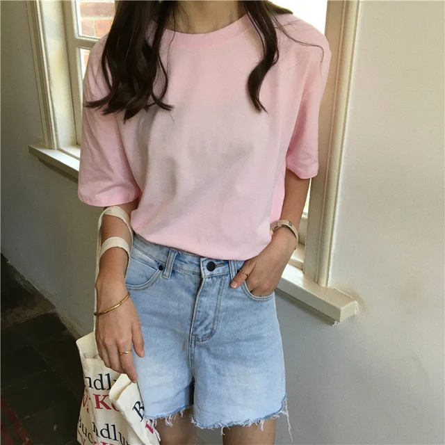 Jielur Tee Shirt 15 jednolity kolor podstawowe T koszula kobiety na co dzień O-neck Harajuku lato Top koreański Hipster biały t-shirt S-XL Dropship tanie i dobre opinie COTTON Poliester Elastan NONE Tees Stałe Topy Krótki REGULAR t shirt women camisetas mujer streetwear magliette donna Jielur Tee Shirt 15 jednolity kolor podstawowe T koszula kobiety na co dzień O-neck Harajuku lato Top koreański Hipster biały t-shirt S-XL Dropship tanie i dobre opinie COTTON Poliester Elastan NONE Tees Stałe Topy Krótki REGULAR t shirt women camisetas mujer streetwear magliette donna