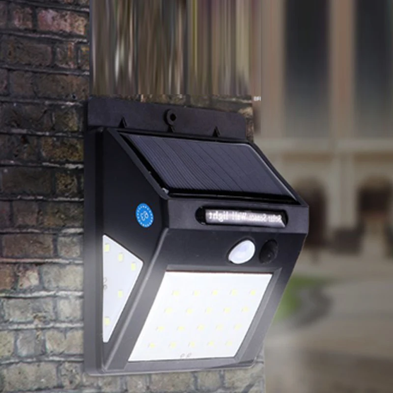 30 LED Solar Light Motion Sensor Wall Lamp Outdoor Garden Decoration Fence Stair Pathway Yard Security Light Solar Lamp (3)