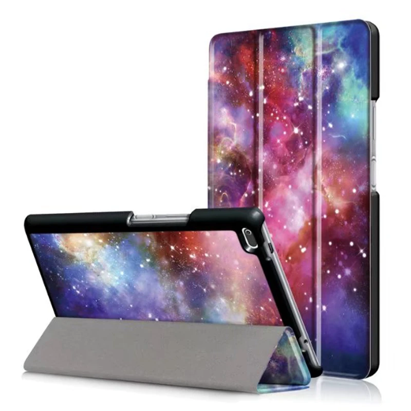 

Leather Case For Lenovo Tab 4 TAB4 8 TB-8504F/N Case Painted Print PU Leather Stand Nice Cover Funda Case +Film+Stylus Pen