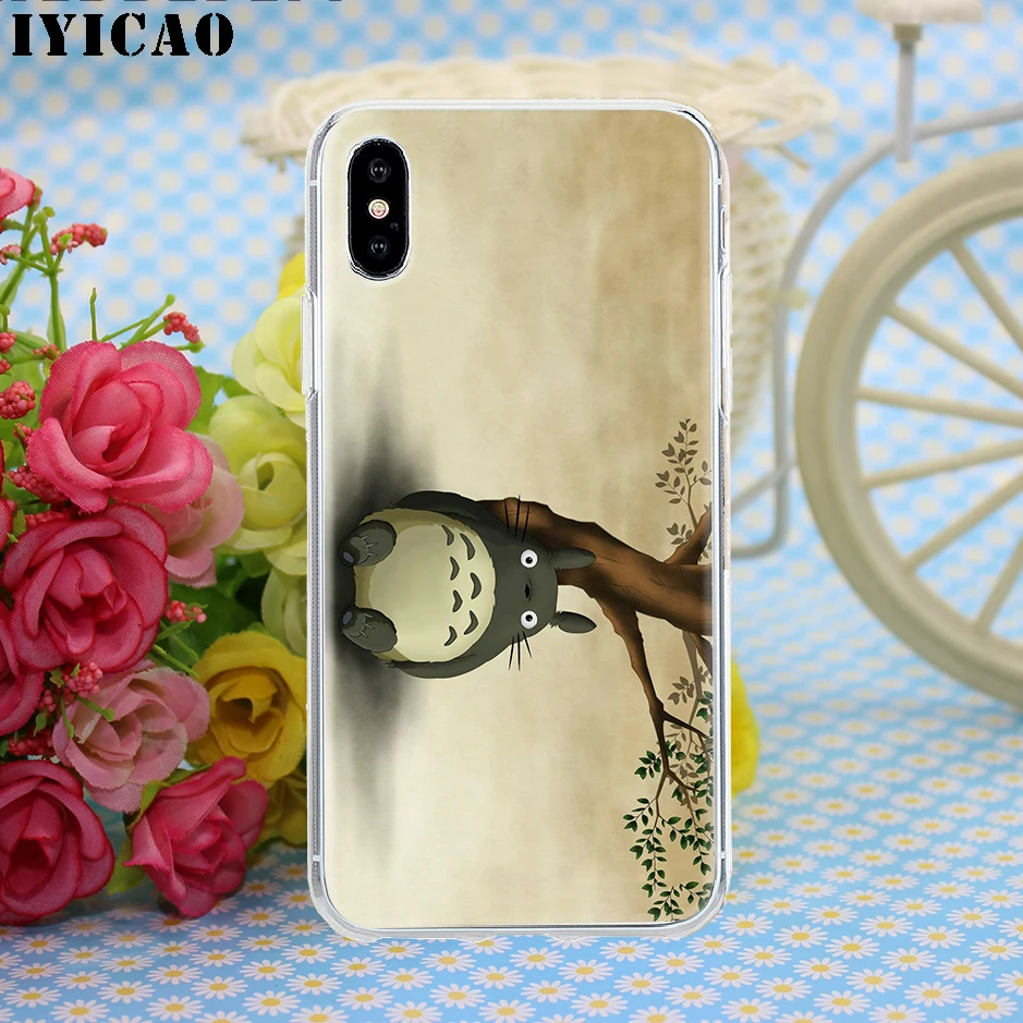 IYICAO Ghibli унесенный спиралью мой жесткий чехол оболочка для Iphone 4 4s 5 5S Se 6 7 7plus 8 8Plus X XS MAX XR 6s Plus 11 pro max