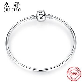 

New arrival 100% 925 Sterling Silver Charming Bracelets Charms 2018 Fashion L woman Bracelet Bangles Luxury Jewelry