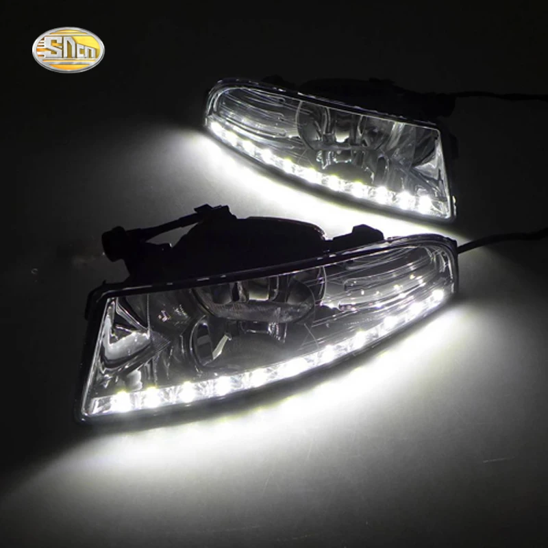 

For SKODA OCTAVIA A5 2010 2011 2012 2013 Super bright Waterproof style 12V LED car DRL Daytime running light with fog lamp hole