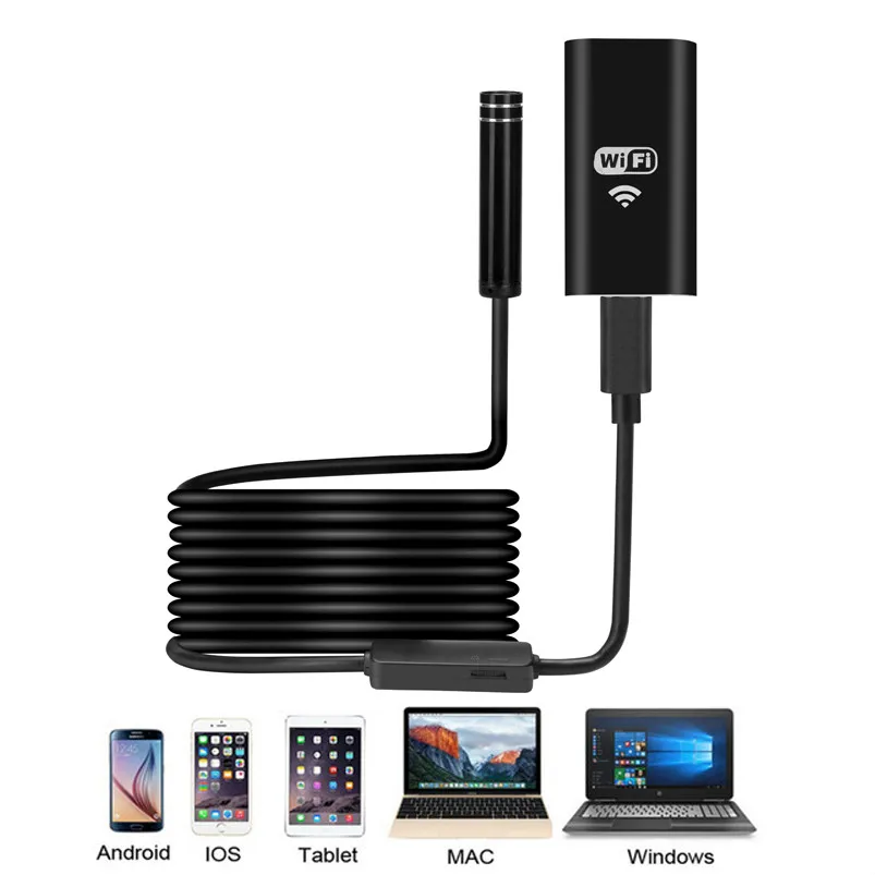 

Wireless WIFI Endoscope Camera Waterproof Inspection Mini Camera 8mm 1/3M USB Endoscope Borescope For Iphone Android PC IOS APP