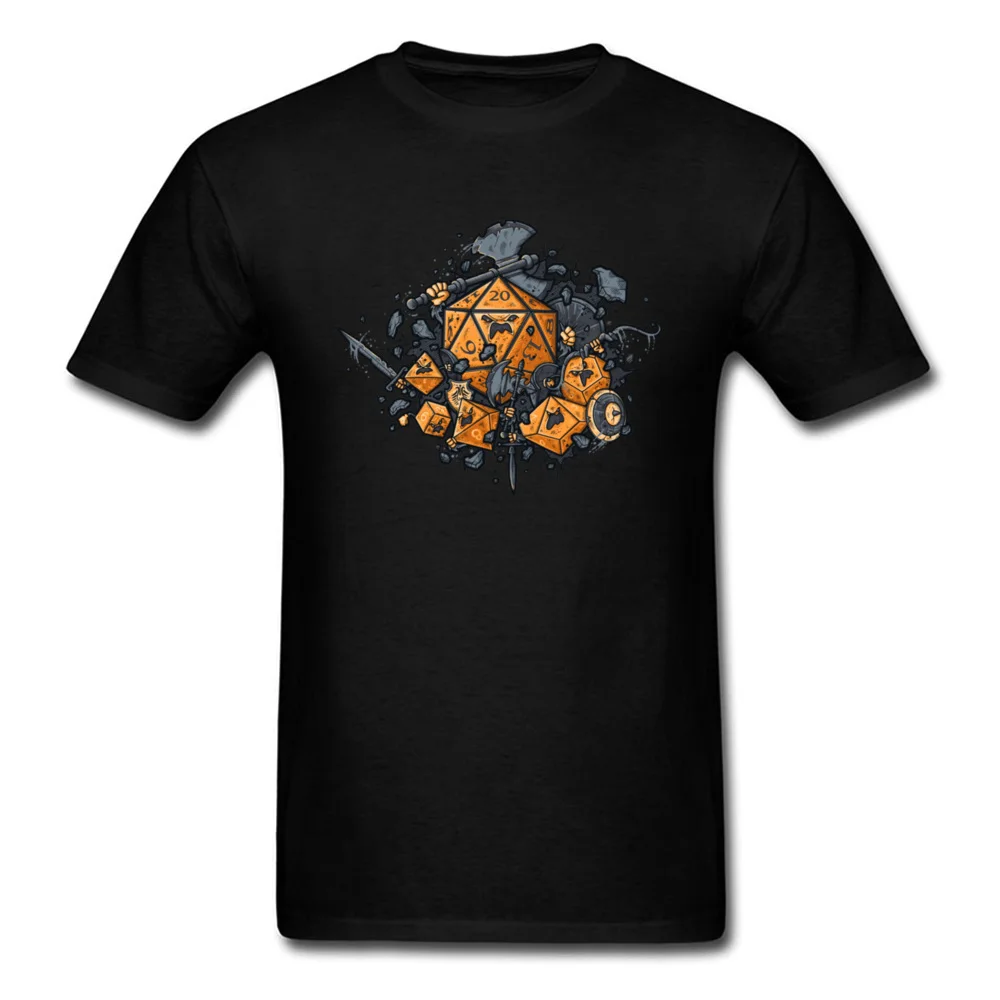 

Men Tshirt Funky 100% Cotton 3D D20 Printed Top T-shirts Summer RPG United Crew Neck T Shirts Fall Tees Dice Print Free Shipping
