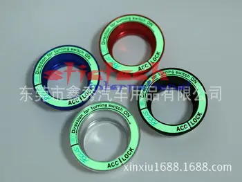

by dhl or ems 100pcs car Ignition key ring decoration Cover suitable for Ford Focus 3 Focus 2 2005-2014 red blue black silver