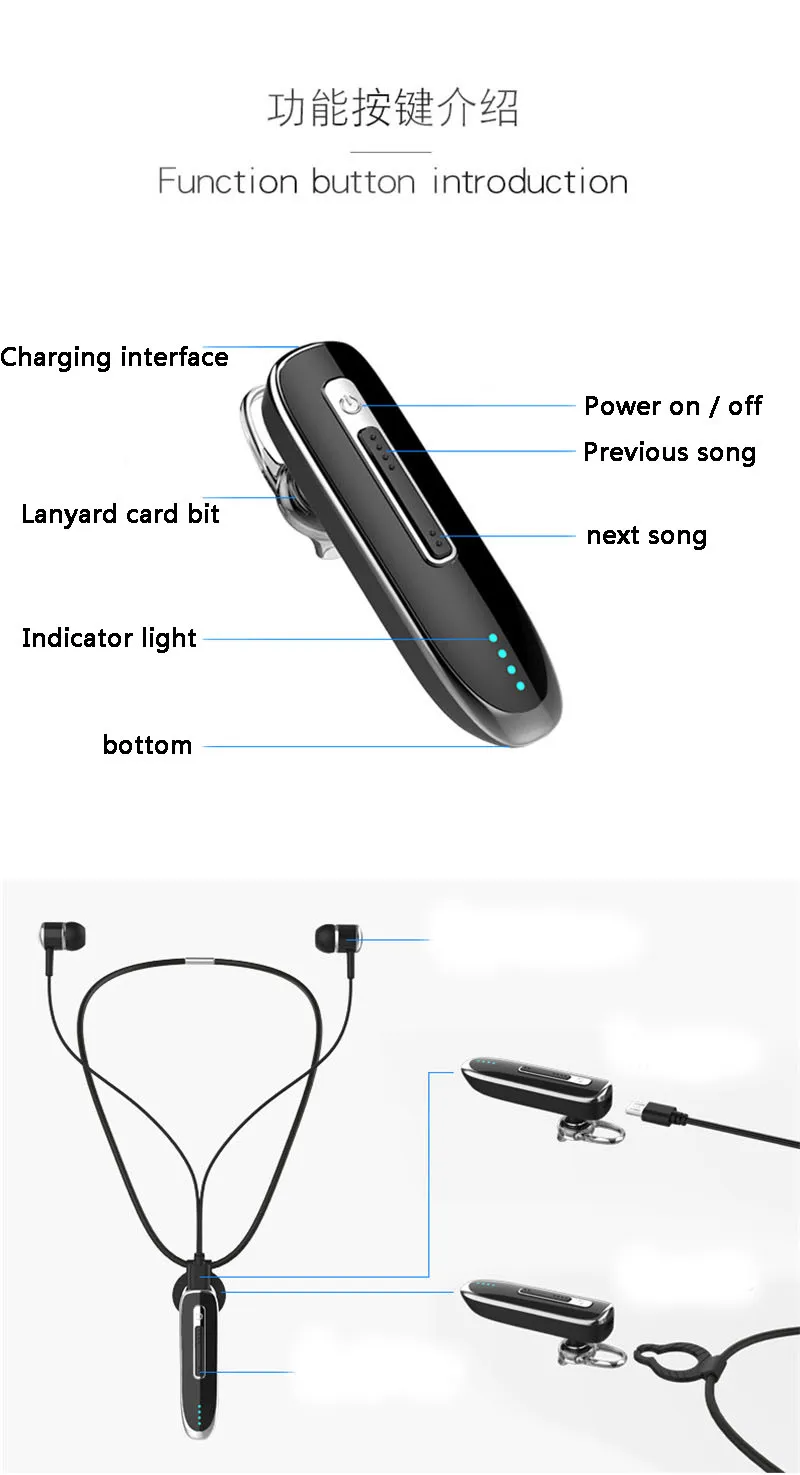 Yulubu K2 Bluetooth наушники долгое время ожидания Голосовое управление да акустический ответ HD беспроводные гарнитуры наушники два уха