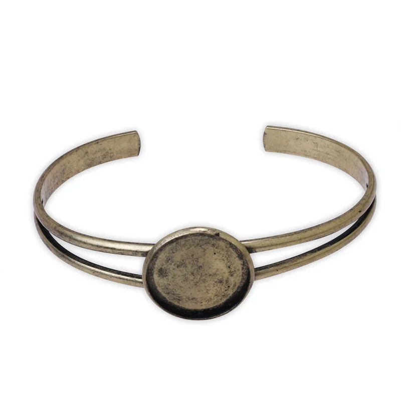 10 Pezzi Base Per Braccialetti Cabochon In Acciaio Inox 12mm - Supporti Vuoti Per Creare Gioielli Fai Da Te - Foto 9