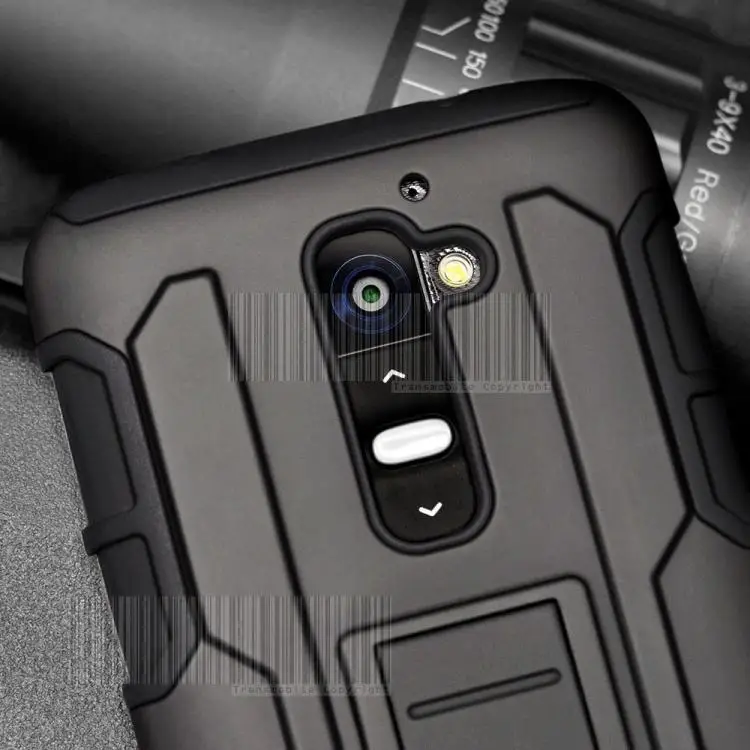 

KJ,For LG G2 Armor Impact Holster Shockproof Hybrid Hard Case For LG G2 VS980 D802 Case Back Phone Cover Belt Clip