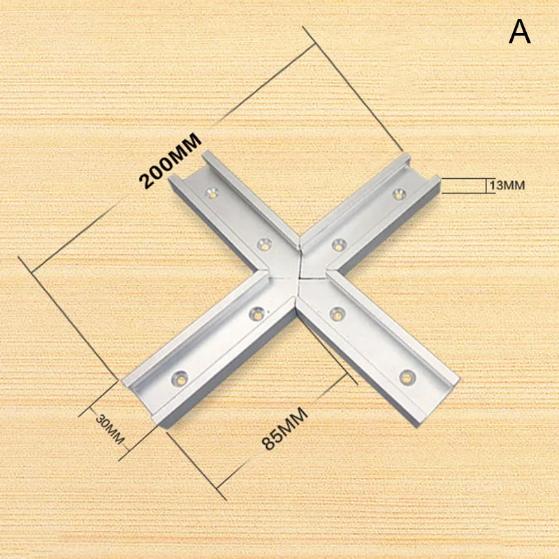 200 мм крест т-трек разъем Набор 30 Тип t-слот направляющая для резки джиг планка для крепления соединителя QJ888