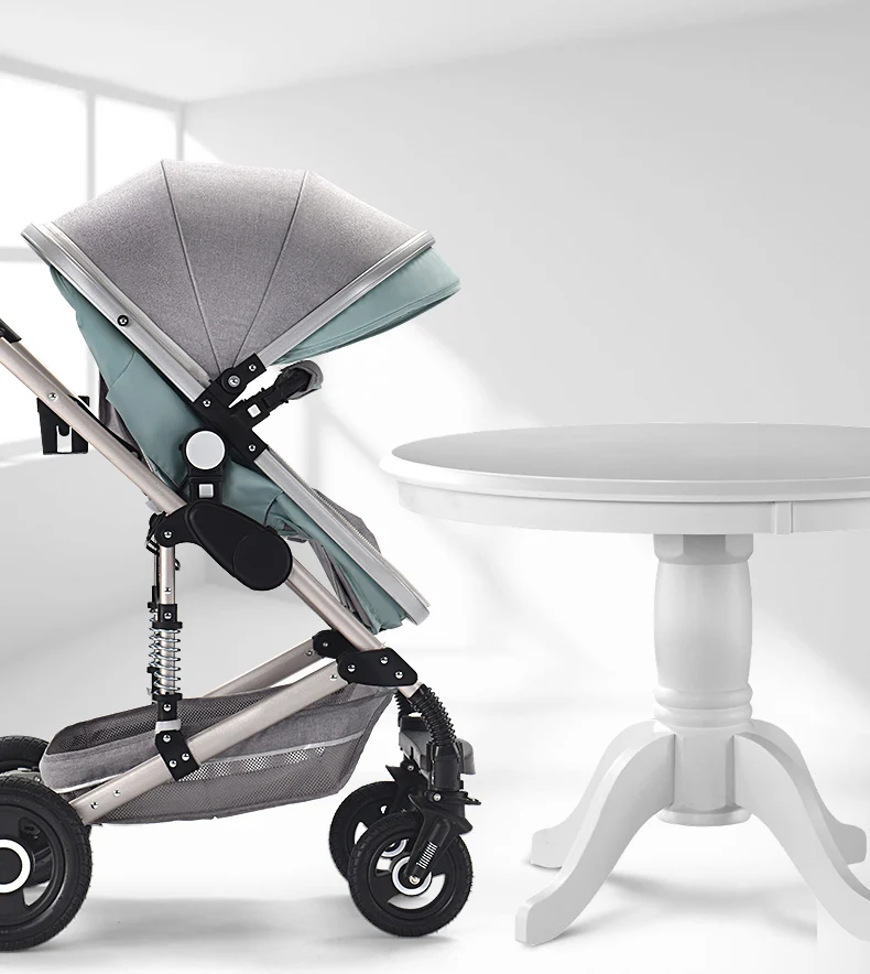 Excellent Baby carriage stroller 2 in 1/3 in 1 Multi-functional can sit High landscape stroller Two-way shock folding stroller Free shipping 12