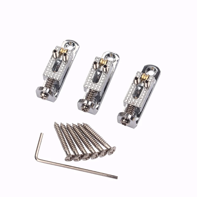

Single Guitar Bridge for 3/4/5 String Guitar Cigar Box Banjo with Screws Wrench