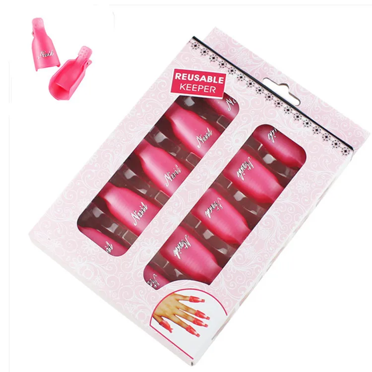 

10pcs/set Soak Off UV Gel Polish Remover Keeper PRO Supply Salon DIY Nail Art Tool Acrylic Soaker Clip Cap Wrap