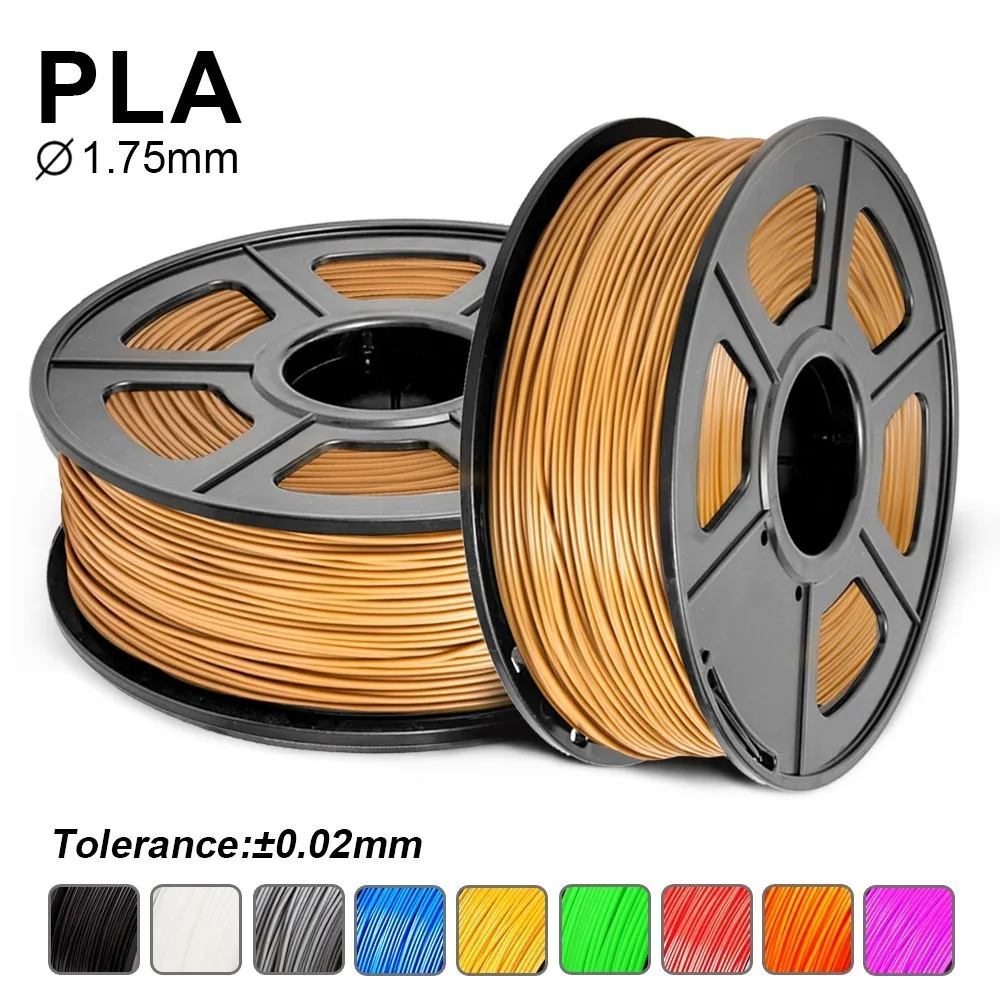 

SUNLU PLA 3D Filament For 3D Printer 100% No Bubble Plastic Pla Filament 1KG 2.2LBS With Spool Tolerance +/-0.02MM