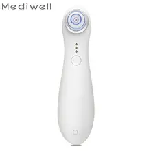 2017 On Tv Portable Ultrasonic Skin Scrubber Cleanser Acne Elimination Acne Remover Tool Face Comedo Suction Skin Beauty Machine