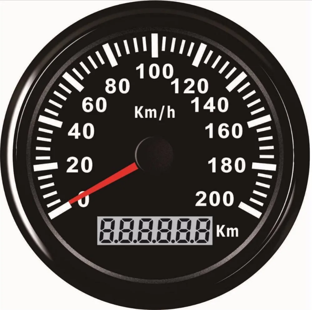 

1pc Hot Sale 0-200km/h Waterproof LCD GPS Speedometers 85mm GPS Speed Odometer Indicators with BLUE Backlight 9-32v for Car Boat