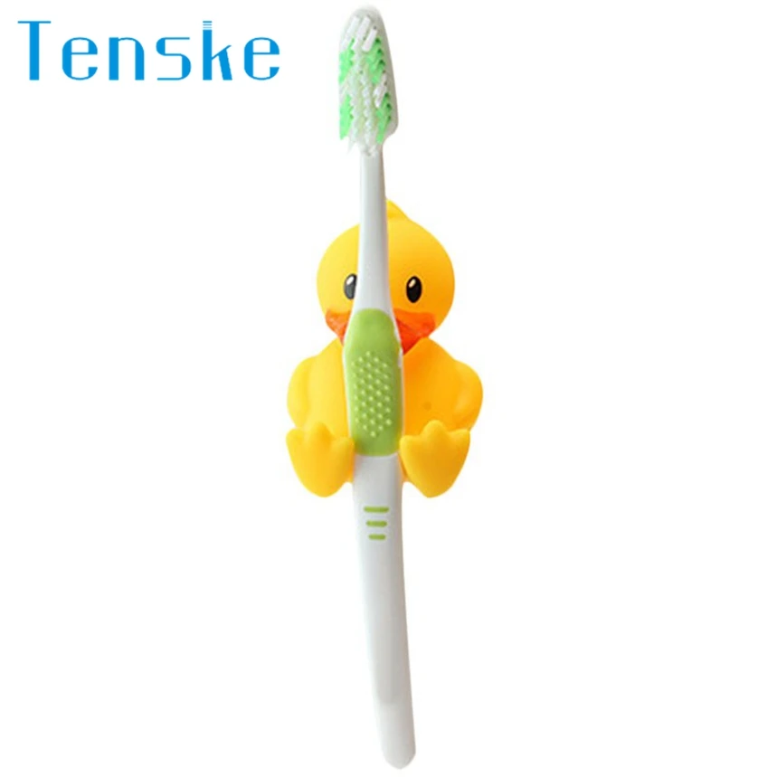 

Tenske Lovely Duck Toothbrush Holder Scientific Sucker Toothbrush Rack 1pc Dropship F803