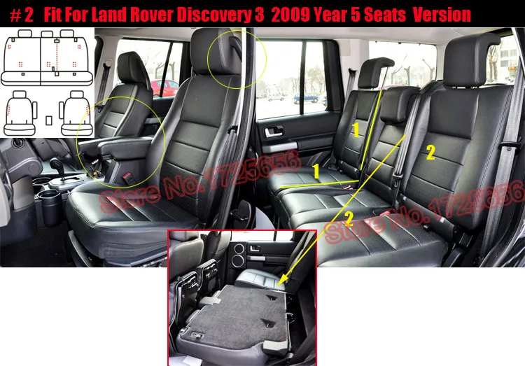 AutoDecorun Искусственная кожа оригинальные чехлы для сидений для land rover discovery 3 сидений автомобиля набор аксессуаров подушки для сидений крышка