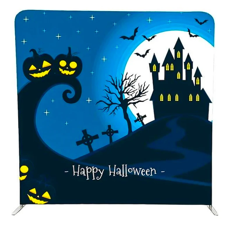 HALLOWEEN Printing Pillow Backdrop with Frame stand for photography background and Party,Halloween Holiday