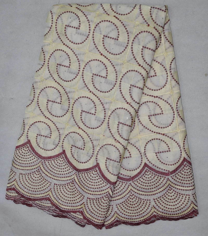 

Wholesale Cheap Fabrics high quality African lace fabric for wedding 2015 Embroidery Swiss voile lace fabric