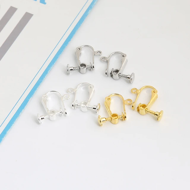 20Pcs Invisible Clip-on Earring Converters for Non Pierced Ears Jewelry  Findings - AliExpress