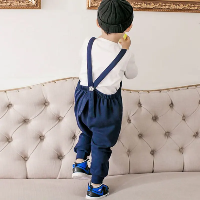 Новая летняя детская одежда комбинезон для младенцев-мальчиков и девочек; хлопковый комбинезон штаны с подтяжками