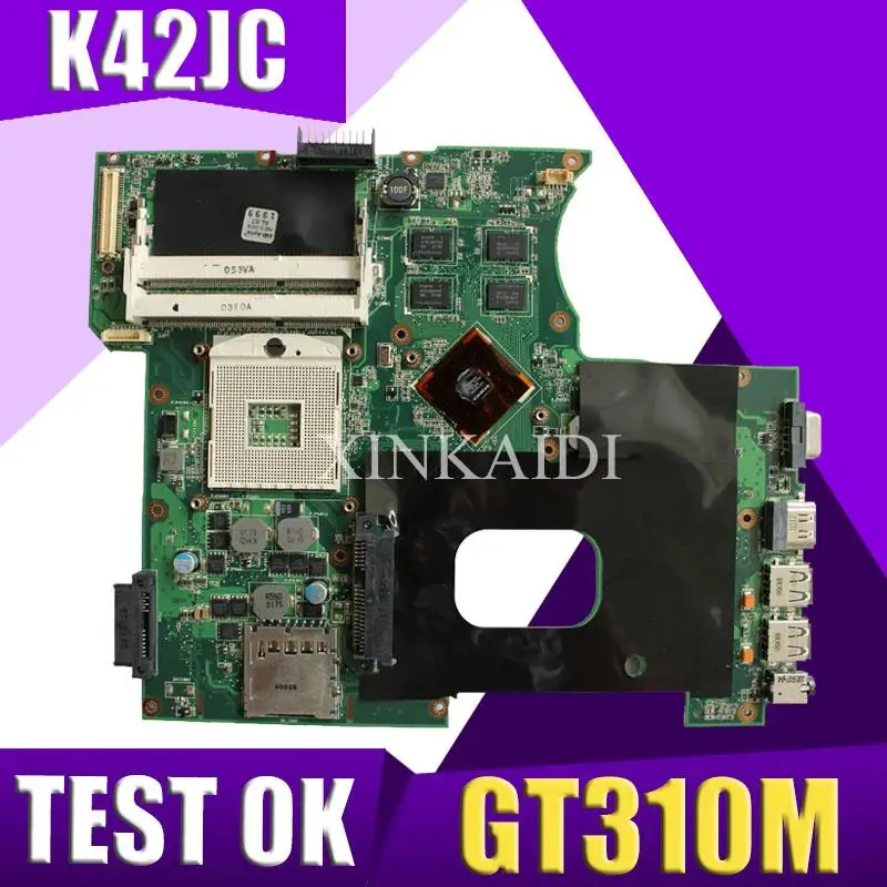 Pаспродажа Xinkaidi K42JC материнская плата для ноутбука ASUS K42JC K42J A42J K42J X42j A40J K42 Тесты оригинальная материнская плата GT310M