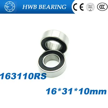 

Free shipping 2pcs 163110-2RS 163110 2RS ball bearing 16x31x10mm bike axis repair bearing unstandard