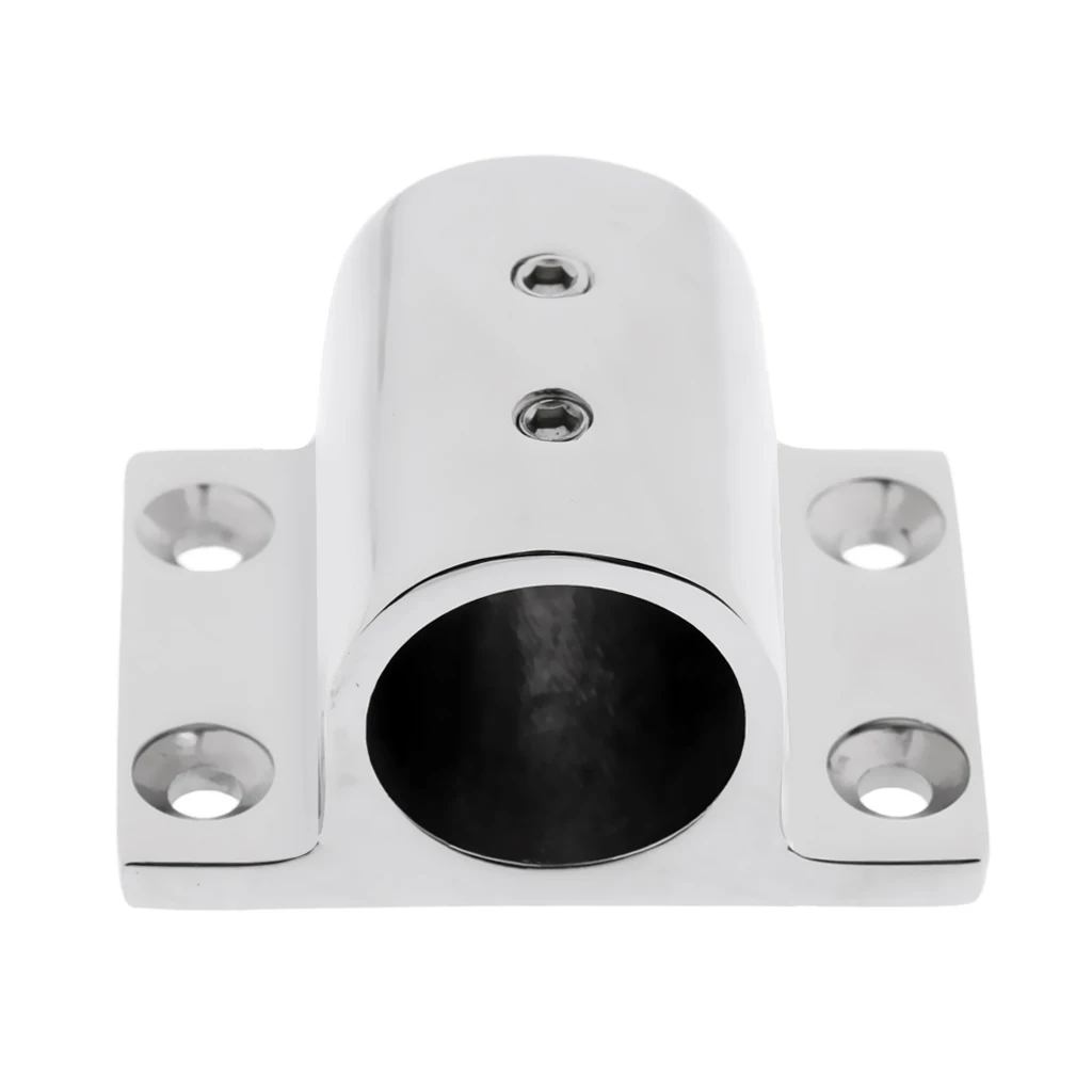 

Marine Boat Hand Rail Fitting 90 Degree Rectangle Stanchion Base стоячки for 1" Pipe Tube 316 Sainless Steel Silver