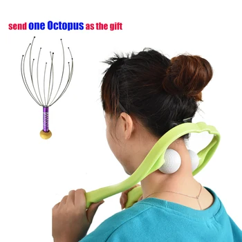 

Neck Shoulder Therapeutic Dual Trigger Point Massage Tool Back Massage Roller Manual cervical massage Octopus Massager