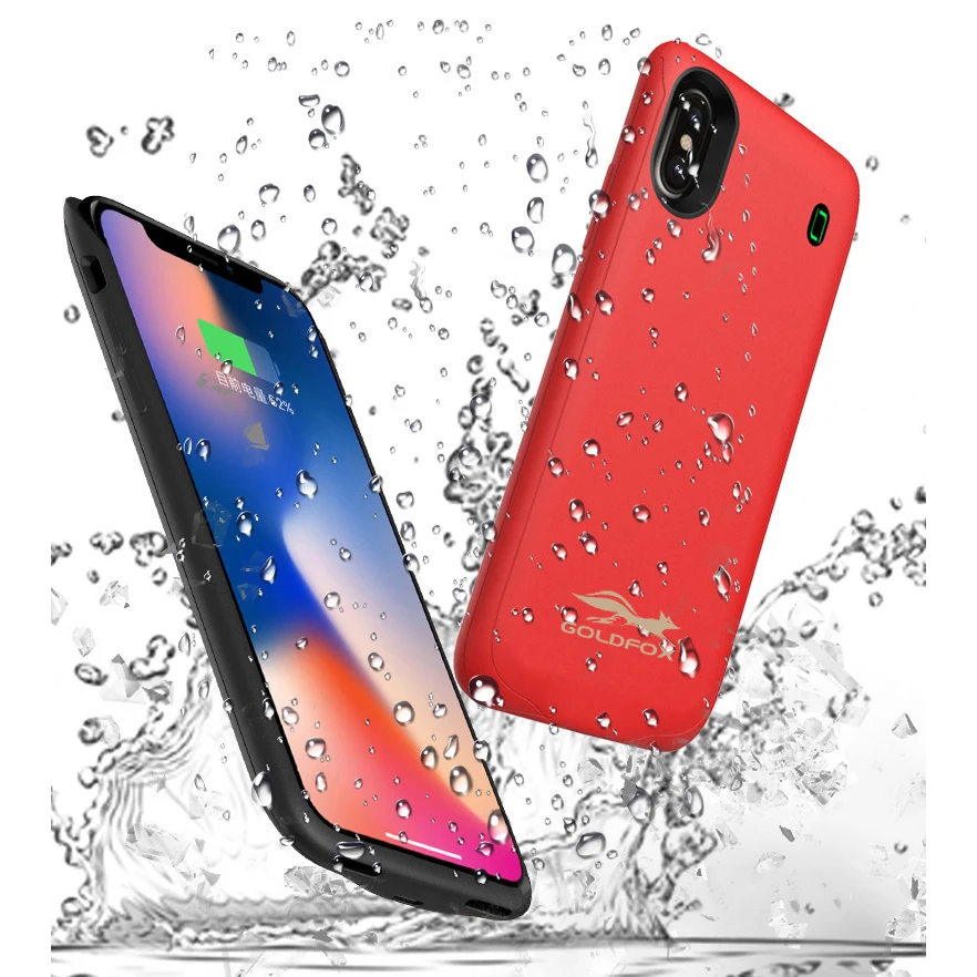 Зарядное устройство для iPhone X чехол зарядки 4000 мАч портативный внешний