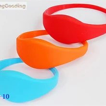 BG-10 100 шт./лот 13,56 МГц мультичастотный Классический 1 K S50 F08 наручный браслет NFC Браслет микросхемой чипом микропроцессорные карты для бассейна сауна комната тренажерный зал