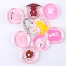 Силиконовый чехол с мультяшным гелевая пуховка для макияжа, косметические инструменты пуховки тональный крем для лица губки Soplo de maquillaje 10 шт./компл