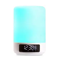 Светодиодный дети Night Light & Touch Управление лампа RGB режим Bluetooth Динамик лампа Цвет изменение ночники музыка настроение света ABS