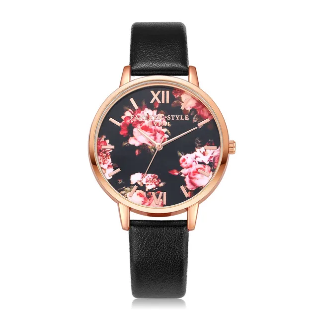 Lvpai Brand Women Watch Casual Flower Printed Faux Leather Bracelet Roman Busine Lvpai Brand Women Watch Casual Flower Printed Faux Leather Bracelet Roman Busine