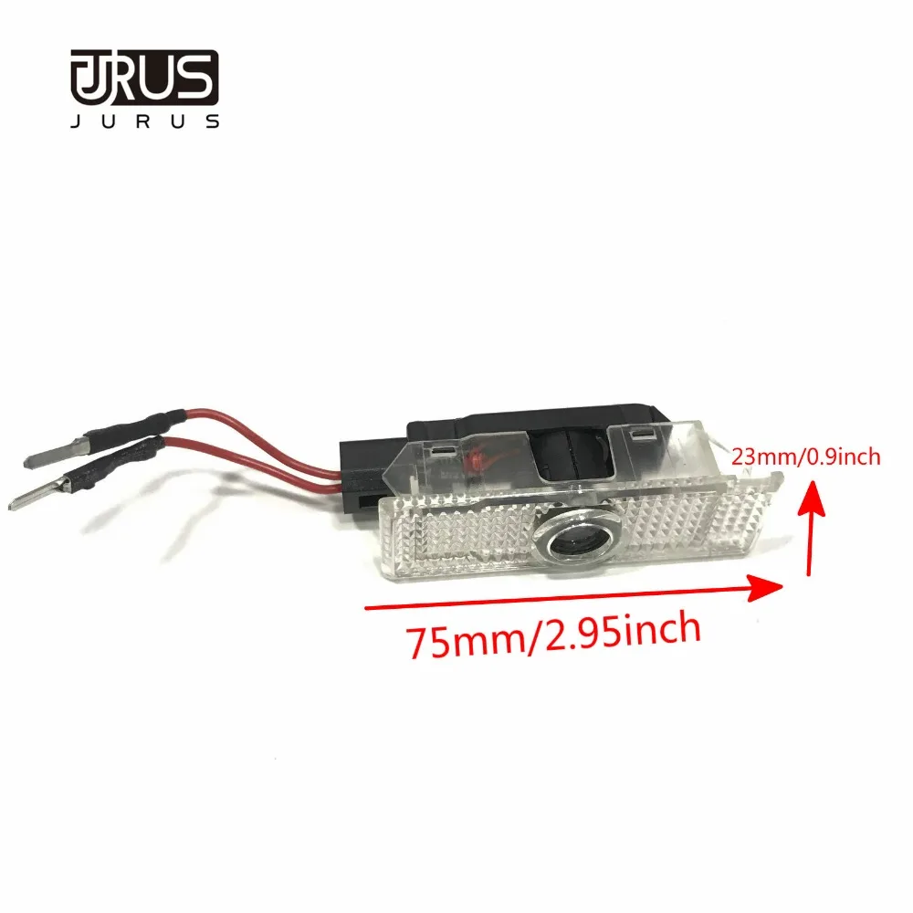 JURUS 2 шт. светодиодный Автомобильный Дверной логотип проектор Добро пожаловать освещение двери для Alfa Romeo 159 Giulia Giulietta Mito Stelvio автомобиль Brera spider