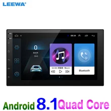 LEEWA Nuovo 7 pollici Ultra Sottile Android 8.1 Lettore Multimediale Auto Con Navi Dei GPS della Radio Per Nissan/Hyundai Tutte Le 2DIN ISO Formato Auto Unità di Testa
