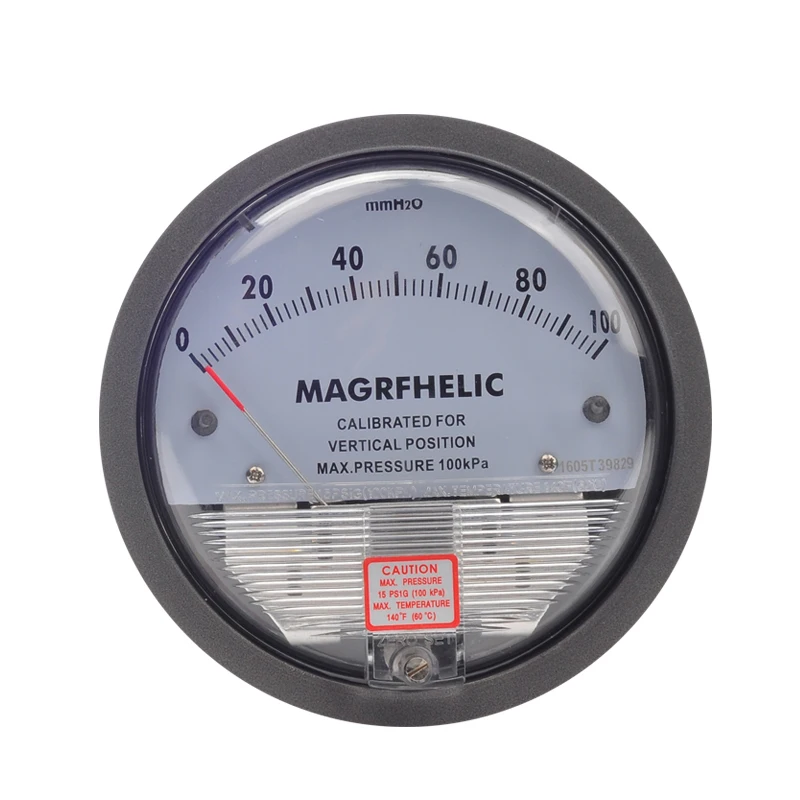 

0-100mm Micro Differential Pressure Gauge High Precision 1/8 "NPT Air Pressure Meter Barometer TE2000 High Quality