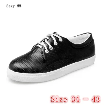 

Flats Women Trainers Breathable Woman Shoes Casual Skate Walking Women Flats Zapatillas Mujer Plus Size 34 - 40 41 42 43