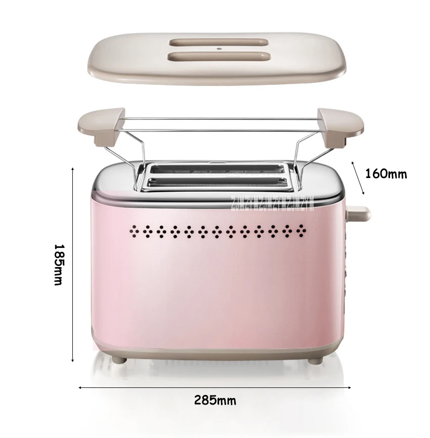 DSL-C02D2 домашний тостер игрушечный тостер автоматический тостер для завтрака 2 ломтика с анти-Пылезащитный чехол с грилем антироссийской Функция