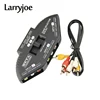 Larryjoe de Audio Video RCA AV interruptor divisor Selector 3 a 1 compuesto RCA Cable AV para STB TV reproductor de DVD para XBOX PS2 ► Foto 1/4