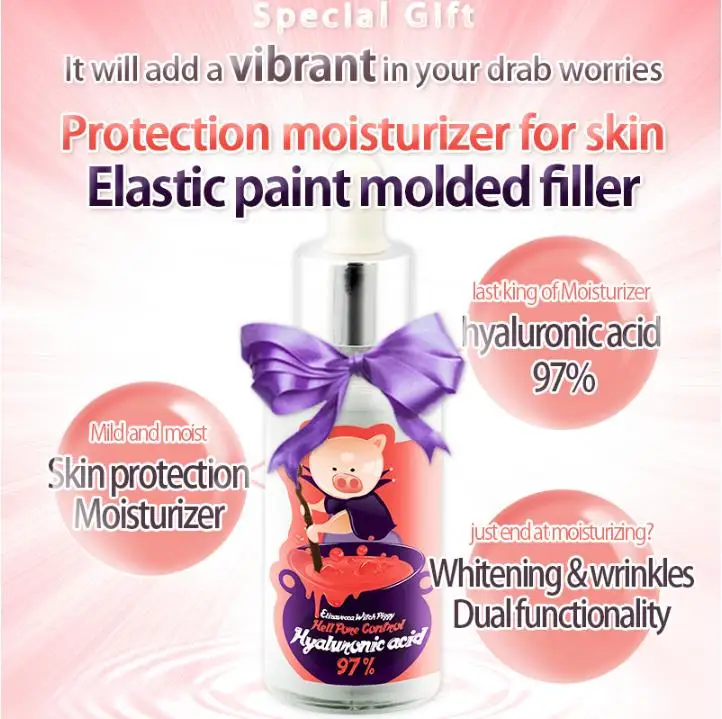 Cena Koreański kosmetyk elżbieca Witch Piggy Hell kontrola porów kwas hialuronowy 97% 50ml serum do twarzy Crean pielęgnacja skóry esencja twarzy