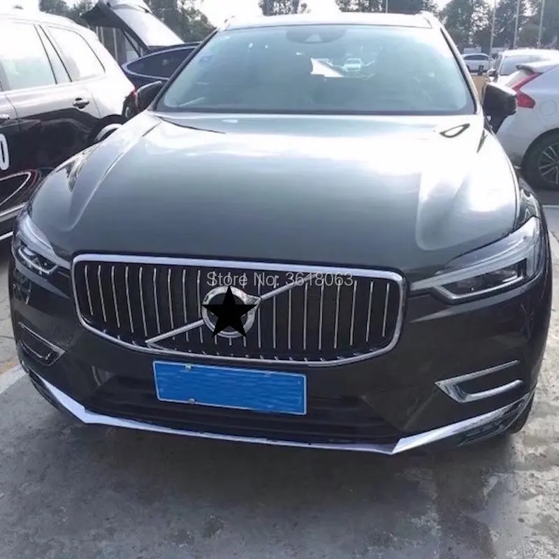 Для Volvo XC60 передняя решетка вниз бампер Нижняя часть планки крышка полосы наружный АБС хром автомобиль-Стайлинг Аксессуары